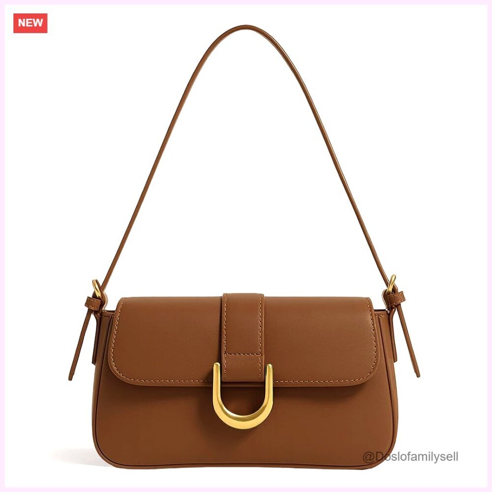 PU Leather Shoulder Bag Hobo Purse with Adjustable Straps Vintage Style